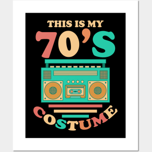 This Is My 70s Costume Shirt 1970s Retro Vintage 70s Party Posters and Art